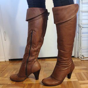 Browns Cognac Over-the-Knee Boots